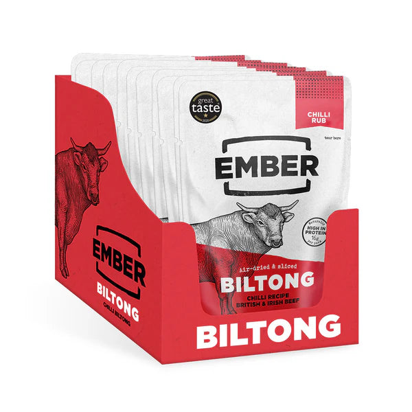 EMBER SNACKS CHILLI BILTONG (28g) x 10