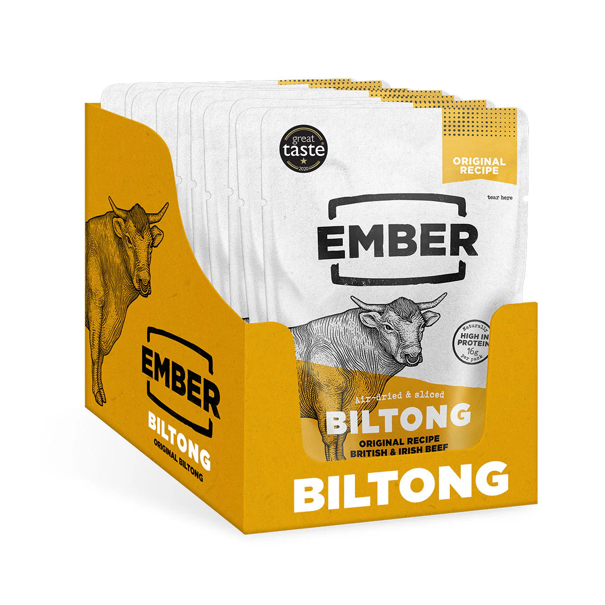 EMBER SNACKS ORIGINAL BILTONG (28g) x 10