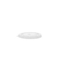 RPET FLAT LID STRAW SLOT (FOR 12OZ & 16OZ CUPS) (CA1000)