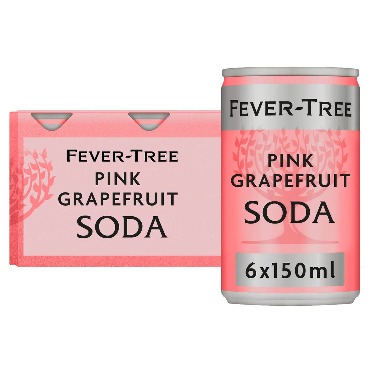 FEVER TREE PINK GRAPEFRUIT SODA CANS (150ML) x 6