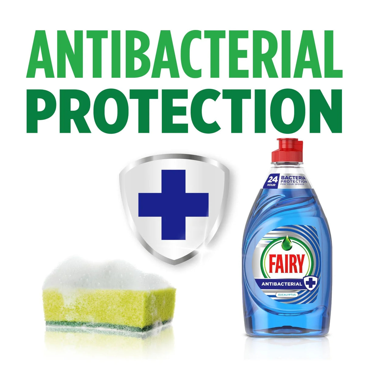 Fairy Antibacterial Eucalyptus Washing Up Liquid (820ml) x 8