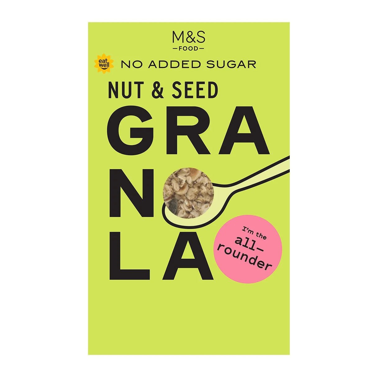 M&S NO ADDED SUGAR SEED & NUT GRANOLA 500g