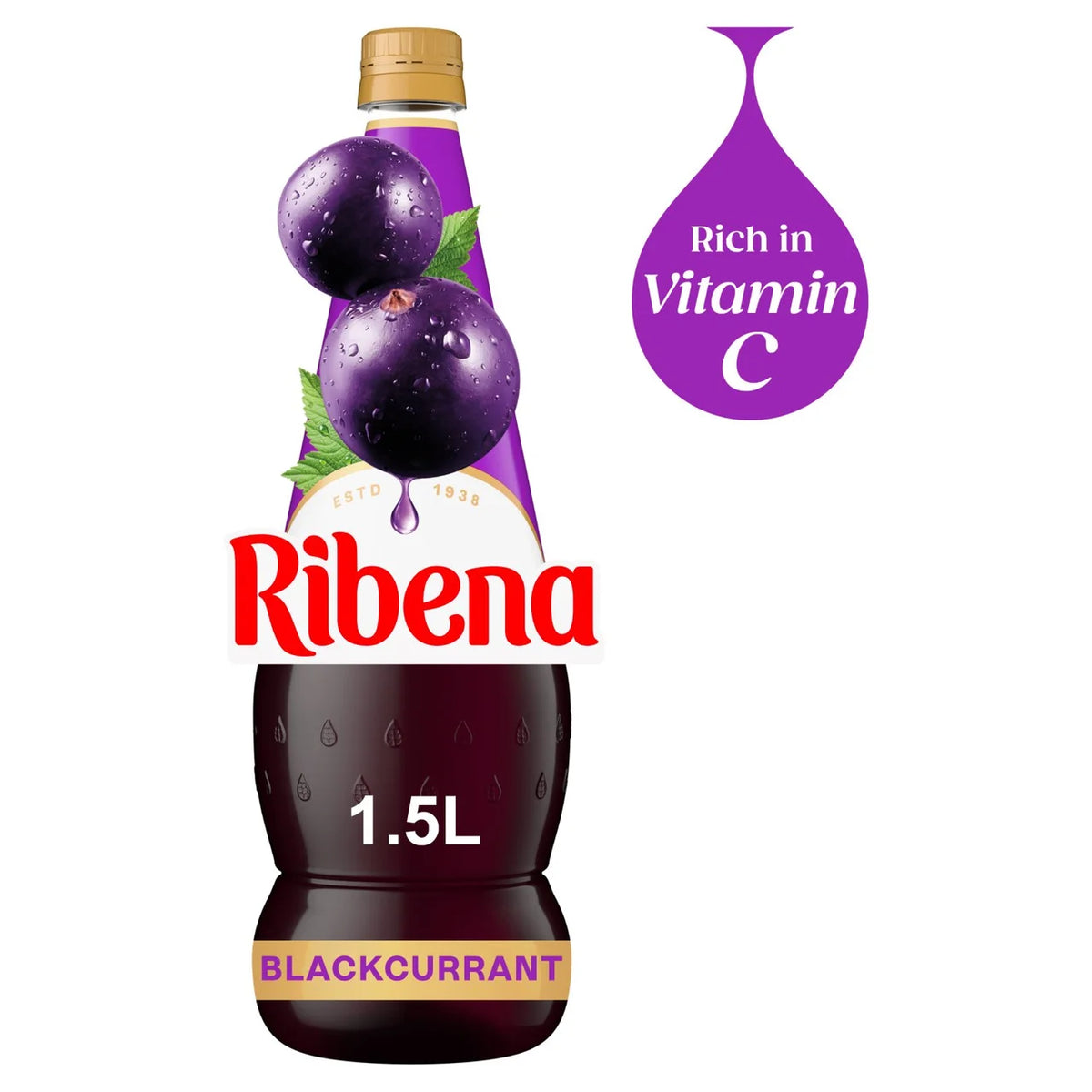 RIBENA BLACKCURRANT SQUASH ORIGINAL 1.5L