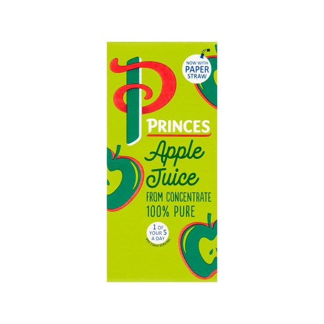 PRINCES APPLE JUICE CARTONS (200ml) x 24