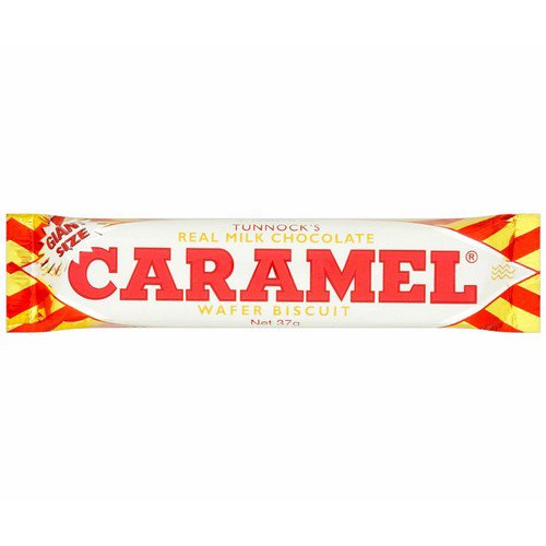 TUNNOCKS GIANT MILK CHOCOLATE CARAMEL WAFERS (37g) x 36