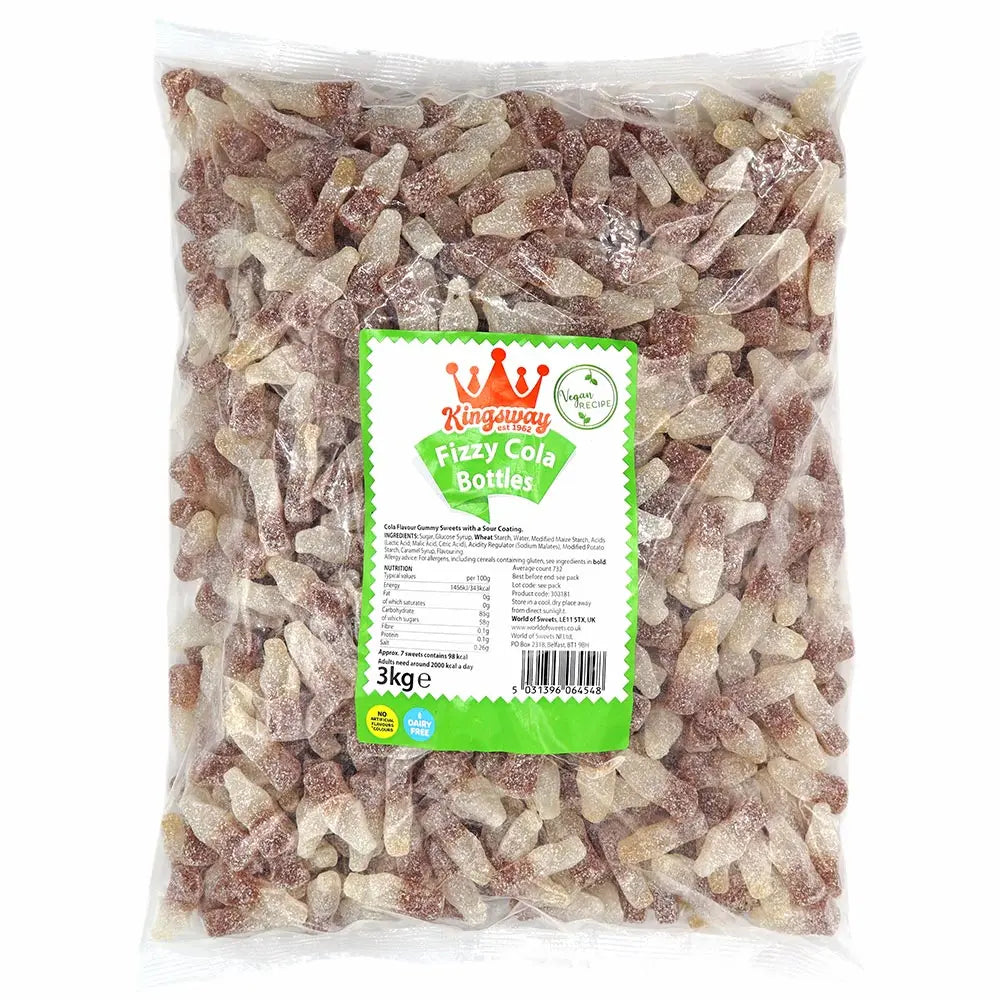 FIZZY COLA BOTTLES (3kg)