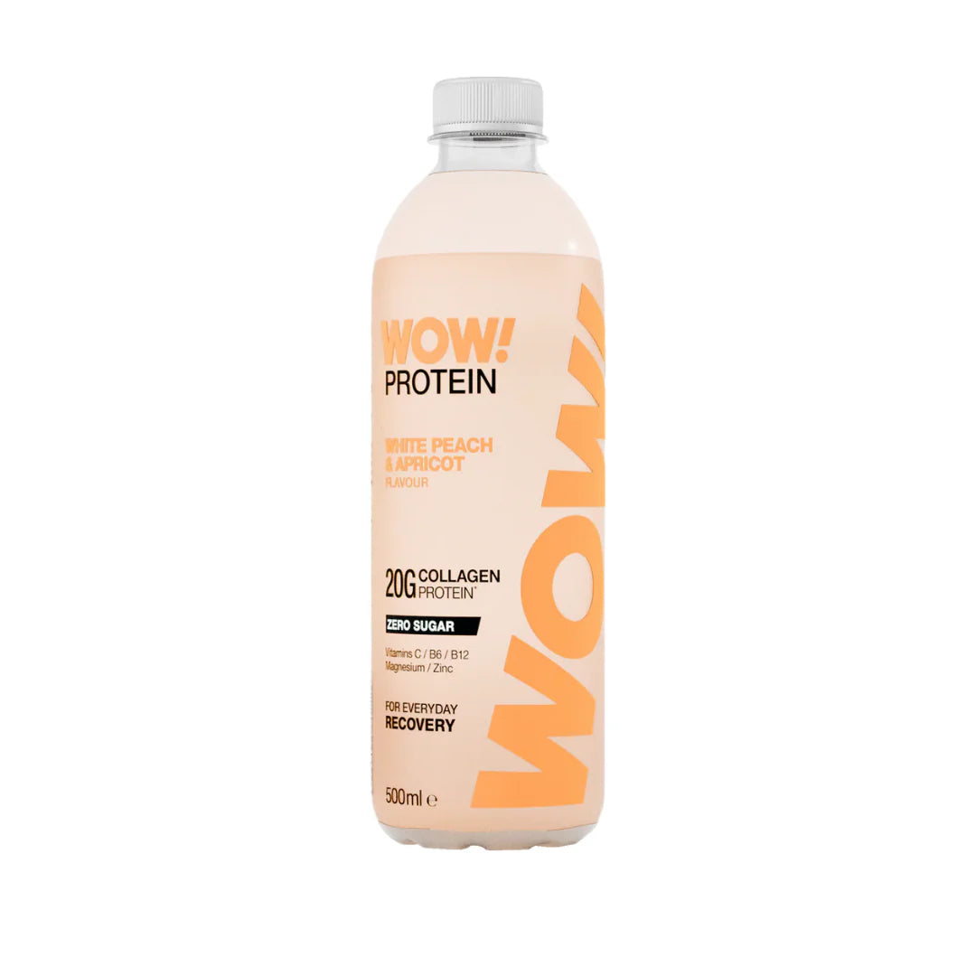 WOW! PROTEIN WHITE PEACH & APRICOT (500ml) x 12
