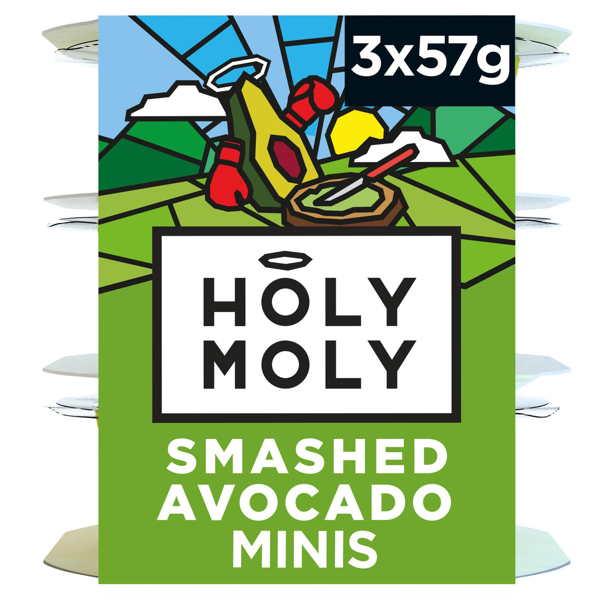 HOLY MOLY MINIS SMASHED AVOCADO (3x57g)