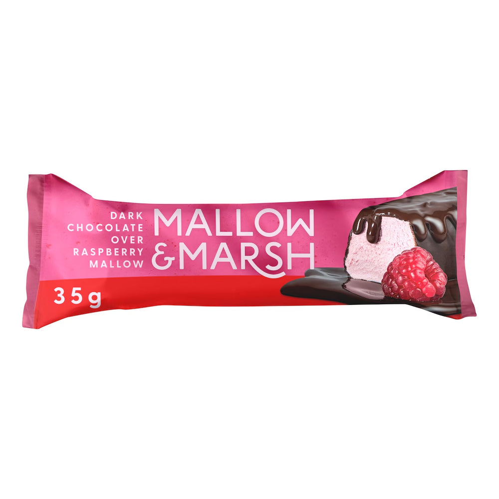 MALLOW & MARSH RASPBERRY & DARK CHOCOLATE BAR (35g) x 12