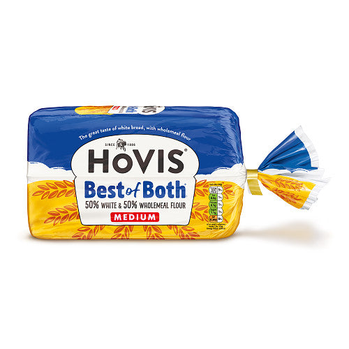 HOVIS BEST OF BOTH MEDIUM SLICED LOAF OF BREAD (800g)