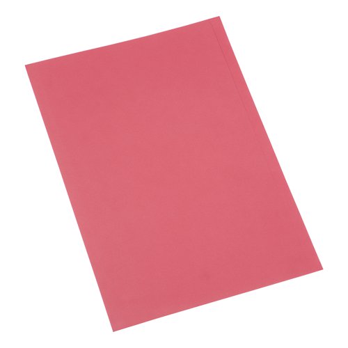 5 STAR OFFICE SQUARE CUT FOLDER RECYCLED 250GSM FOOLSCAP RED