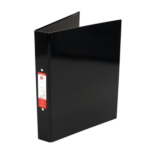 5 STAR OFFICE 2 O-RING BINDERS A4 BLACK (PACK OF 10)