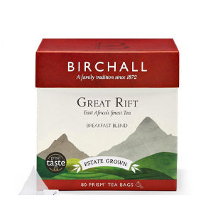 BIRCHALL TEA GREAT RIFT BREAKFAST BLEND PRISM TEA BAGS (RFA) X 80