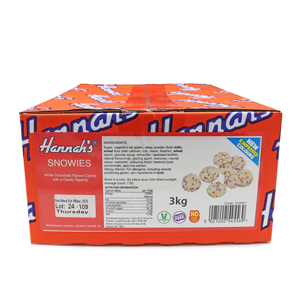 Hannah's Snowies (3kg)