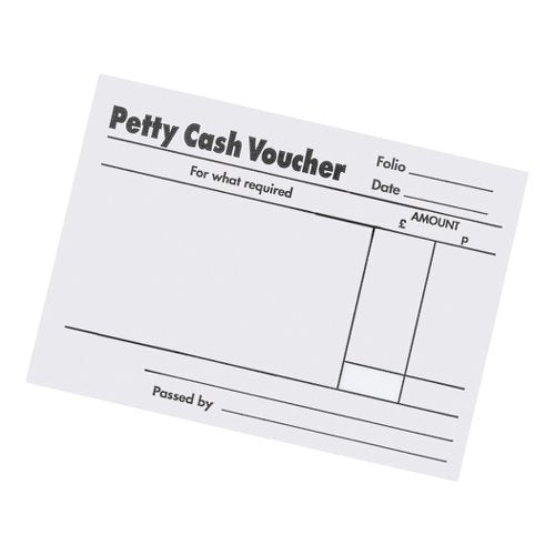 5 STAR OFFICE PETTY CASH PAD 80 SHEETS 88X138MM (PACK OF 5)