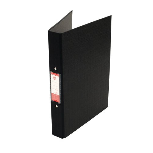 5 STAR OFFICE 2 O-RING BINDER A4 POLYPROPYLENE BLACK (PACK O