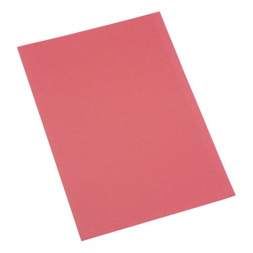 5 STAR OFFICE SQUARE CUT FOLDER RECYCLED 180GSM FOOLSCAP RED