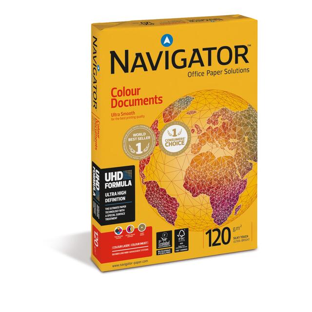 NAVIGATOR COLOUR DOCUMENTS A4 PAPER 120GSM (250)
