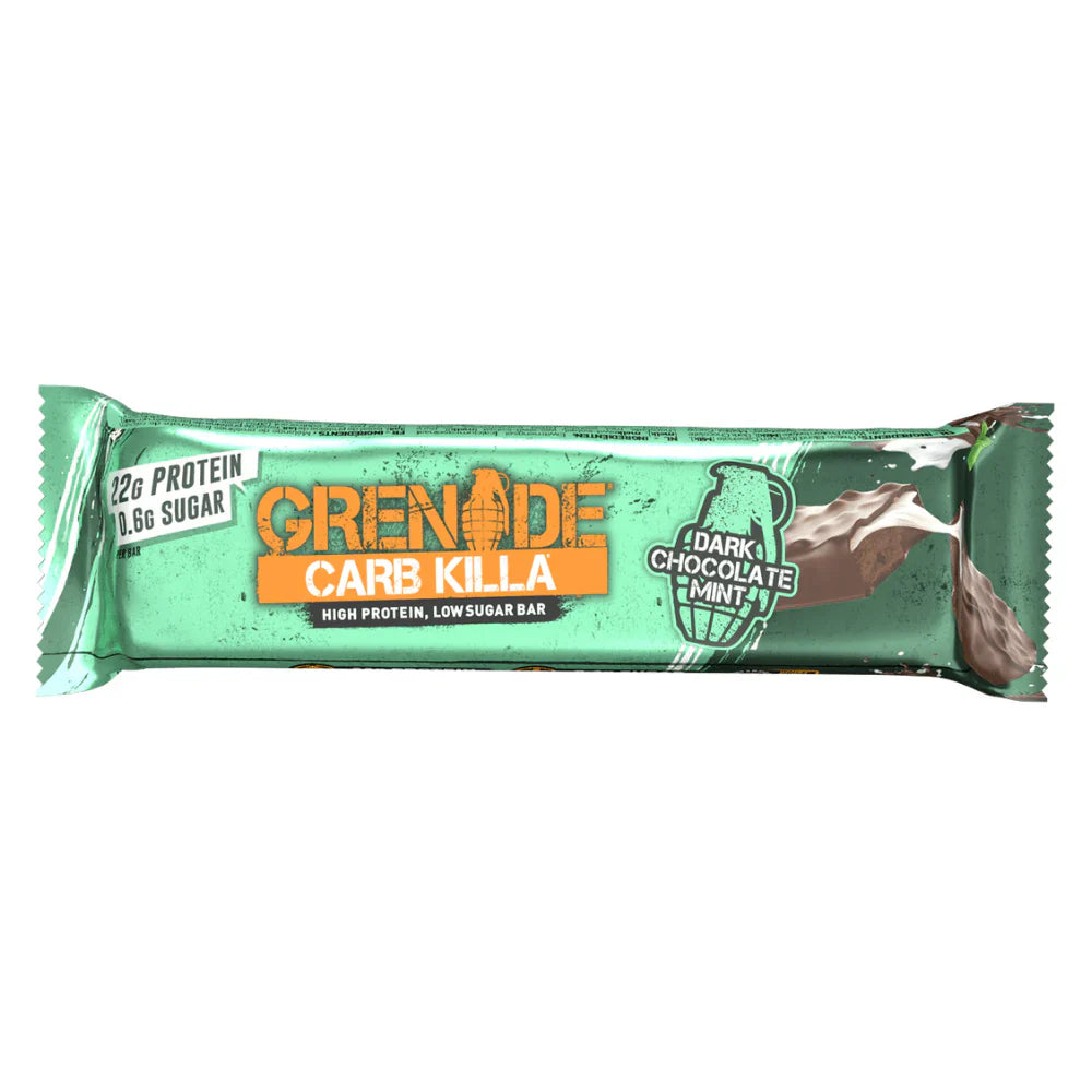 GRENADE CARB KILLA DARK CHOCOLATE MINT BAR (60g) x 12