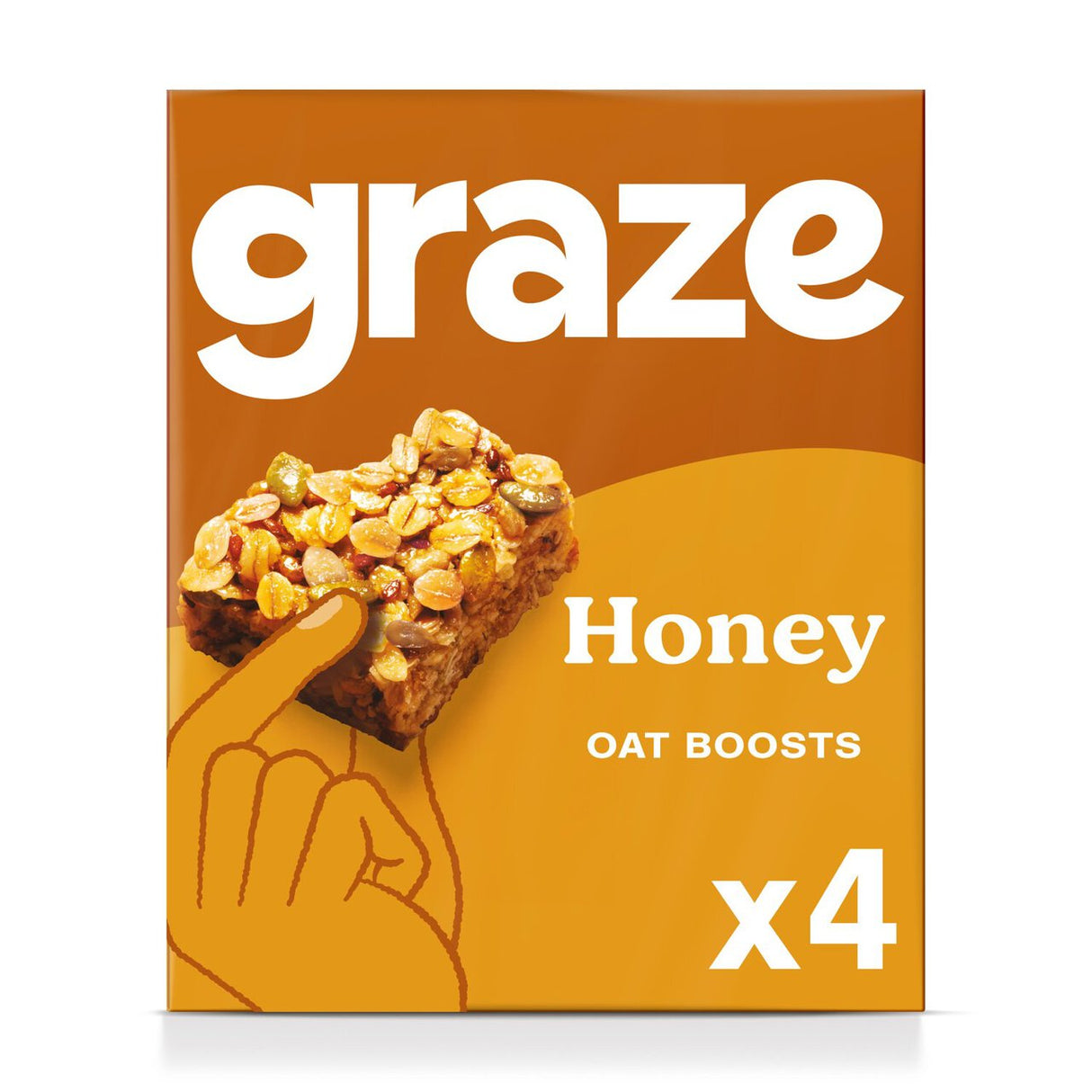 GRAZE WHOLEGRAIN PROTEIN HONEY OATS SNACK BARS (4 pack)