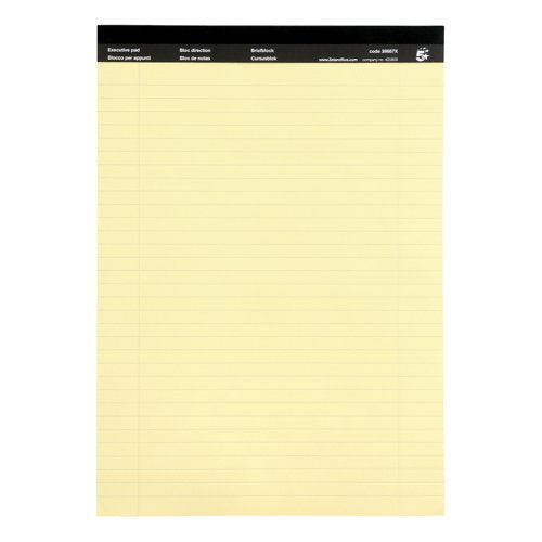 5 STAR OFFICE EXECUTIVE PAD HEADBOUND 65GSM RULED PERFORATED