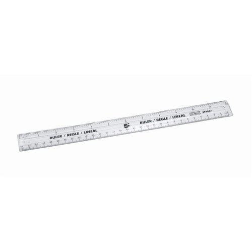 5 STAR OFFICE RULER PLASTIC METRIC AND IMPERIAL MARKINGS 300