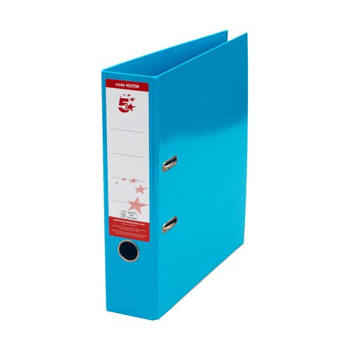 5 STAR OFFICE LEVER ARCH FILE A4 BLUE (PACK OF 10)