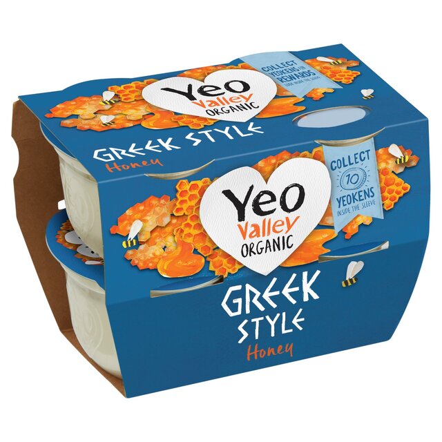 YEO VALLEY GREEK STYLE YOGHURT WITH HONEY 4x100g