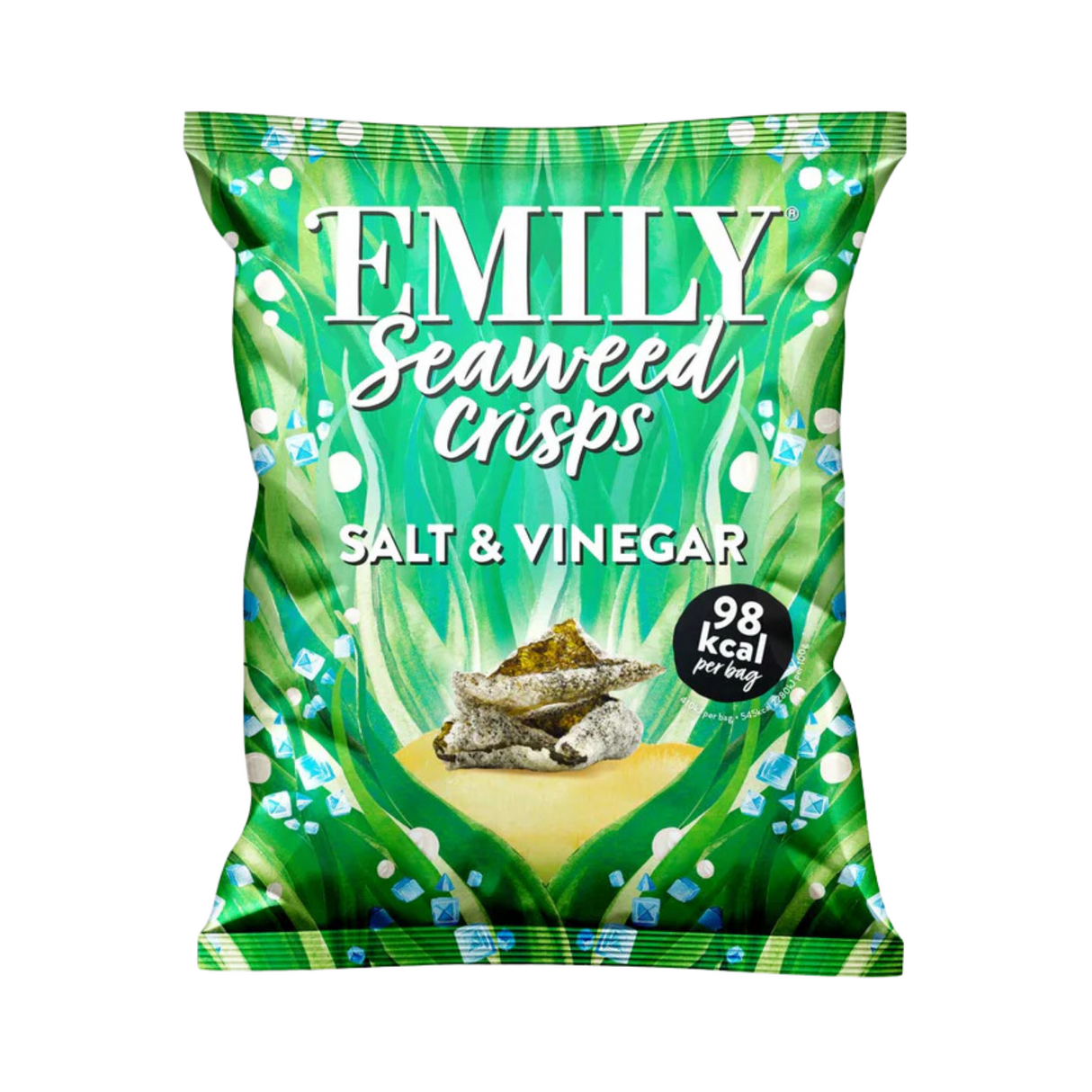 EMILY SALT & VINEGAR SEAWEED CRISPS (18g) x 12