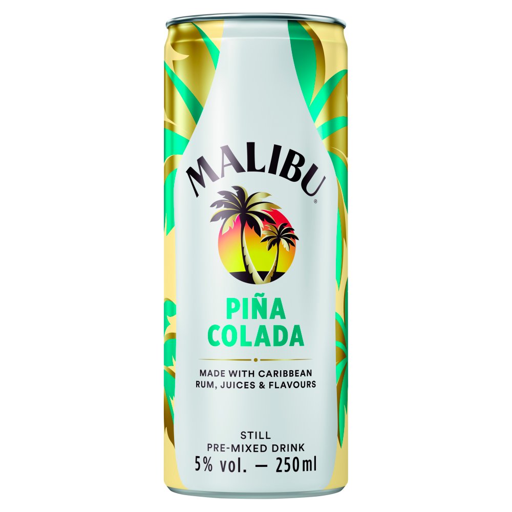 MALIBU PINA COLADA CANS (250ml) x 12