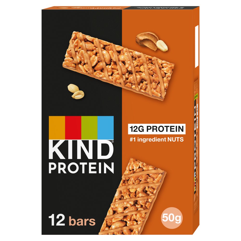 KIND CRUNCHY PEANUT BUTTER PROTEIN BARS (50g) x 12