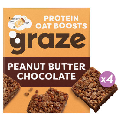 GRAZE PEANUT BUTTER & CHOCOLATE PROTEIN BITES (30g) x 4