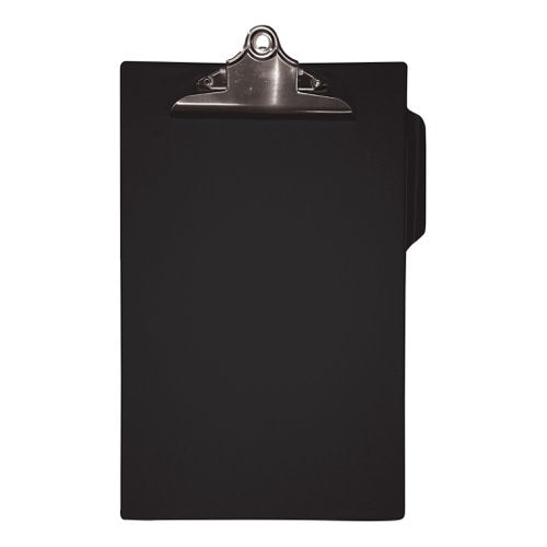 5 STAR OFFICE CLIPBOARD PVC FINISH HEAVY DUTY FOOLSCAP BLACK