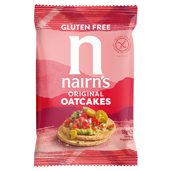 NAIRNS GLUTEN FREE OATCAKE 2 PACK (18g) x 60
