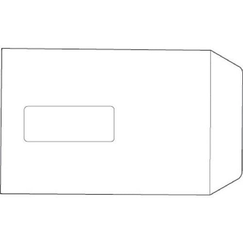 5 STAR VALUE ENVELOPES POCKET PRESS SEAL WINDOW 100GSM WHITE