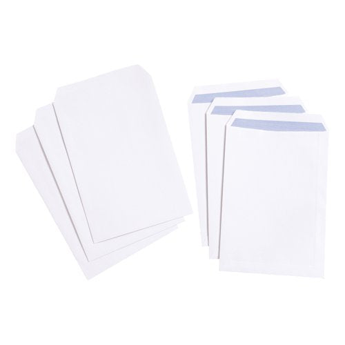 5 STAR VALUE ENVELOPE C4 POCKET SELF SEAL 100GSM WHITE (PACK