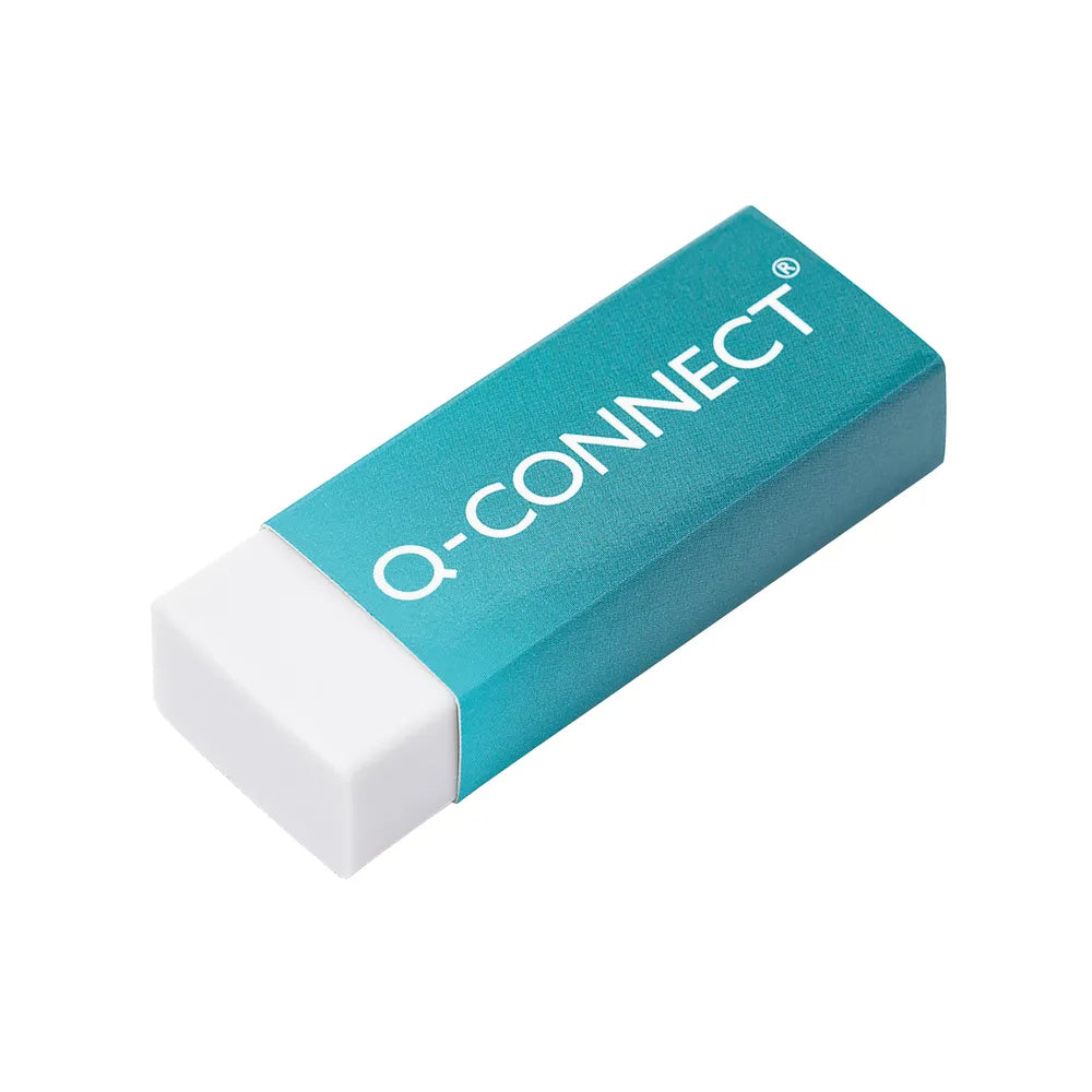 Q-CONNECT PLASTIC ERASER WHITE (20 PACK) KF00236