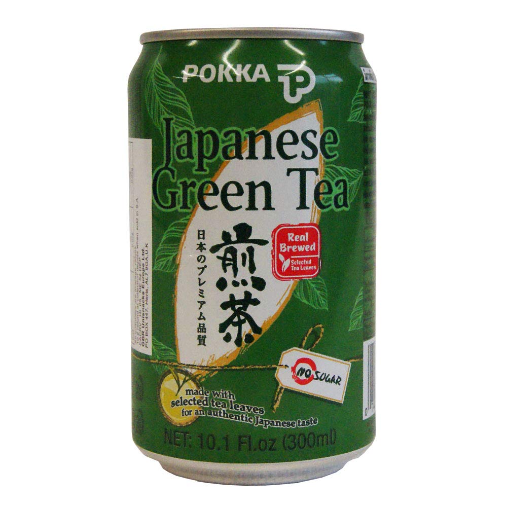 POKKA JAPANESE GREEN TEA NO SUGAR CANS (300ml) x 24
