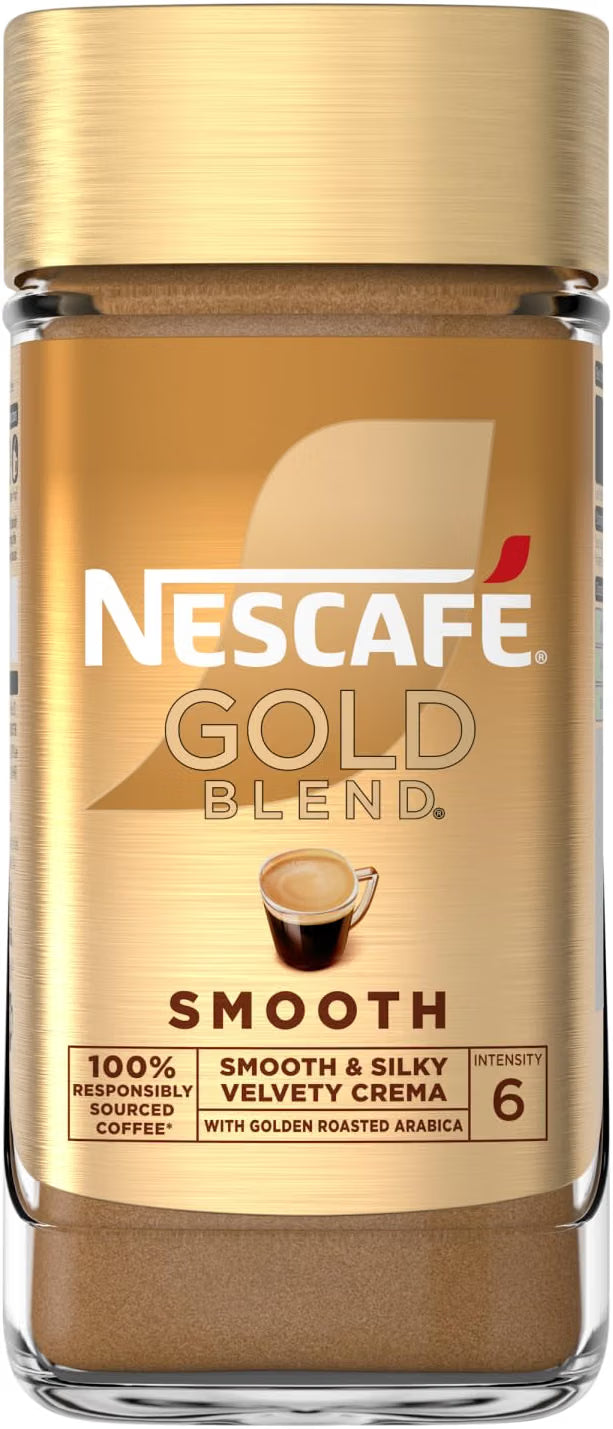 NESCAFE GOLD BLEND SMOOTH INSTANT COFFEE JAR 190G