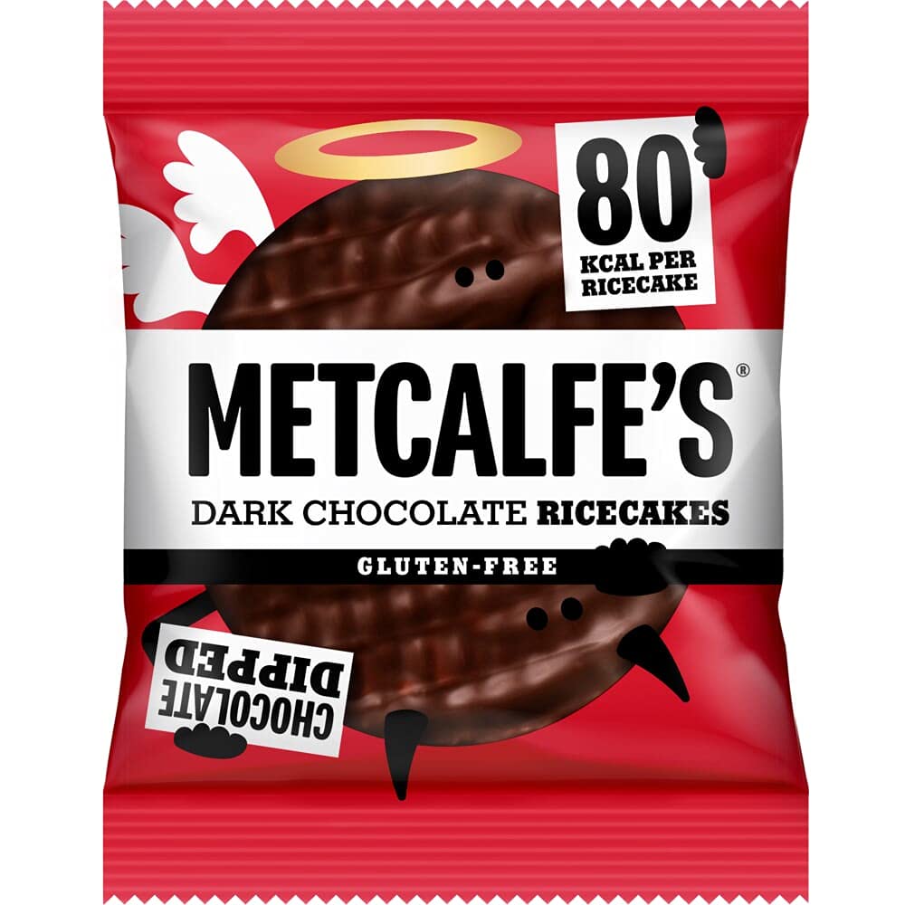 METCALFE'S DARK CHOCOLATE RICE CAKES (34g) x 12