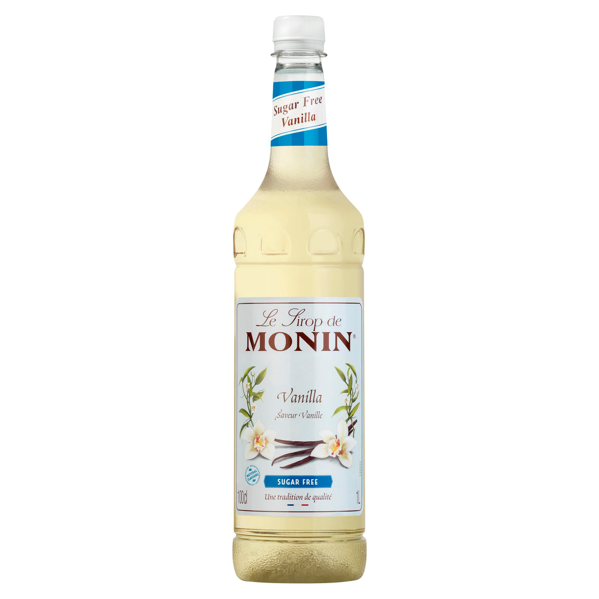 MONIN SUGAR FREE VANILLA SYRUP PLASTIC BOTTLE (1 Litre)