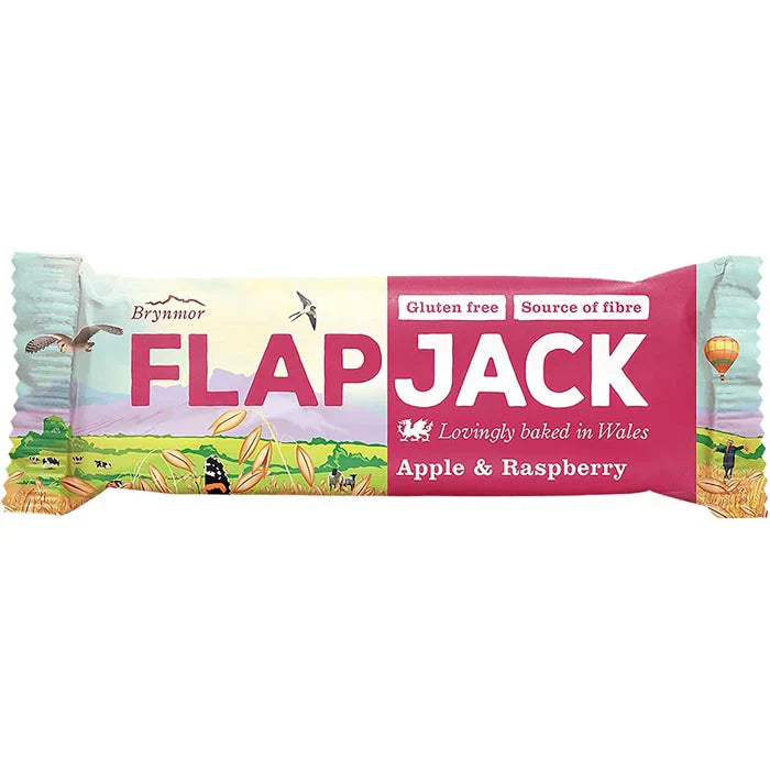 WHOLEBAKE APPLE & RASPBERRY FLAPJACKS (80g) x 20