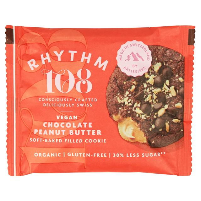 RHYTHM 108 SWISS CHOCOLATE PEANUT BUTTER SOFT BAKED COOKIES (50g) x 12