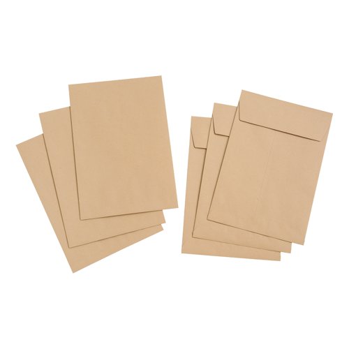 5 STAR VALUE ENVELOPE C4 GUSSET 25MM PEEL AND SEAL 115GSM MA