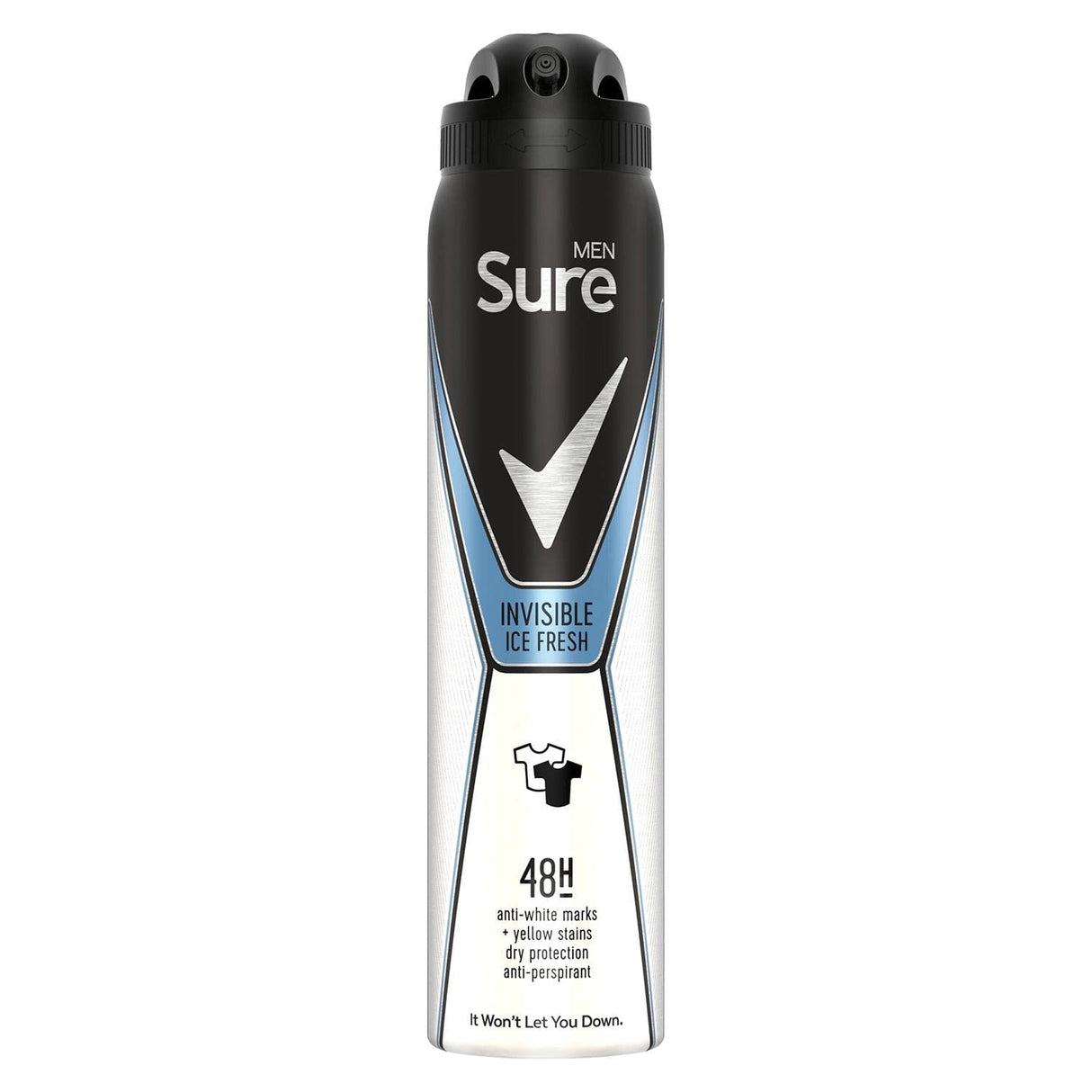 SURE MEN ANTI AEROSOL INVISIBLE ICE DEODORANT (250ml)