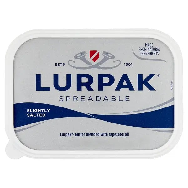 LURPAK SPREADABLE SLIGHTLY SALTED BUTTER 1KG
