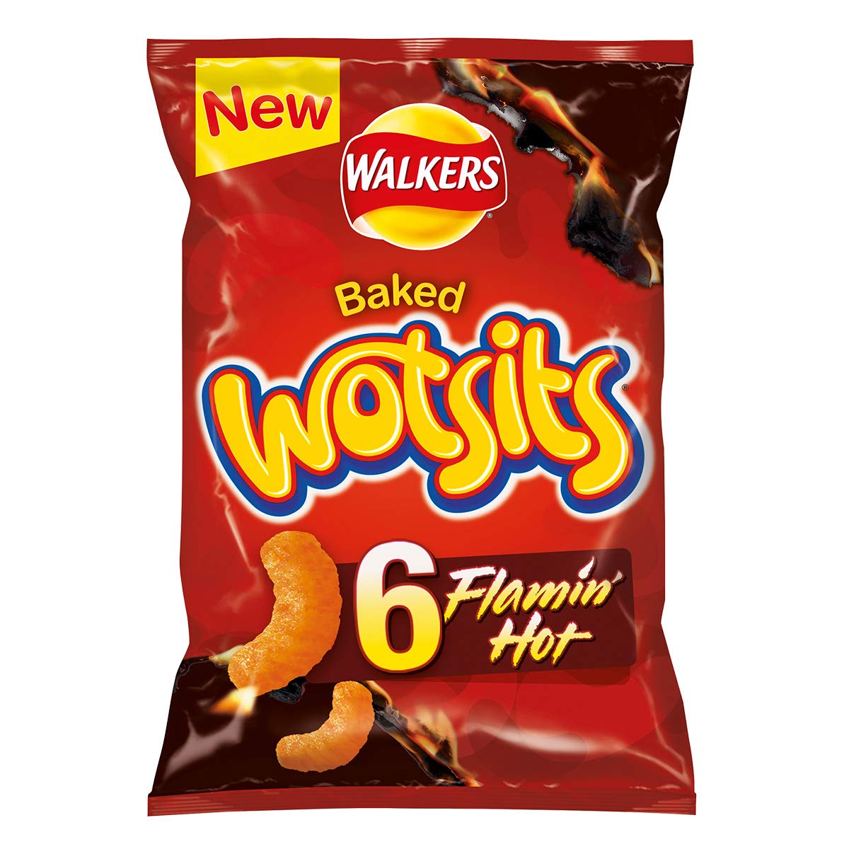 WALKERS CRISPS FLAMIN HOT WOTSITS (6 Pack)