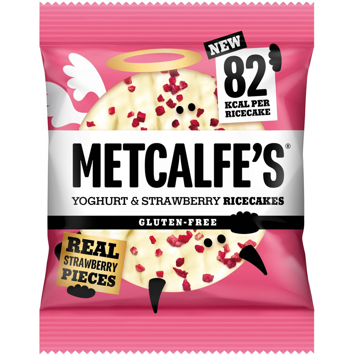 METCALFE'S YOGHURT & STRAWBERRY RICE CAKES (34g) x 12
