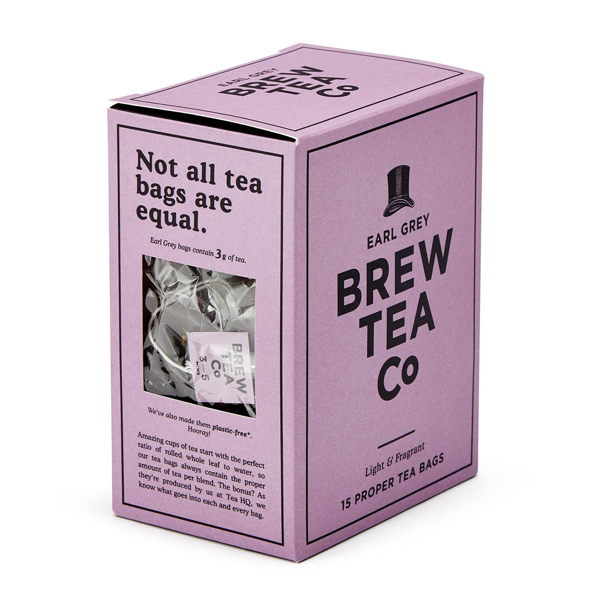 BREW TEA EARL GREY ENVELOPED TEA BAGS x 100