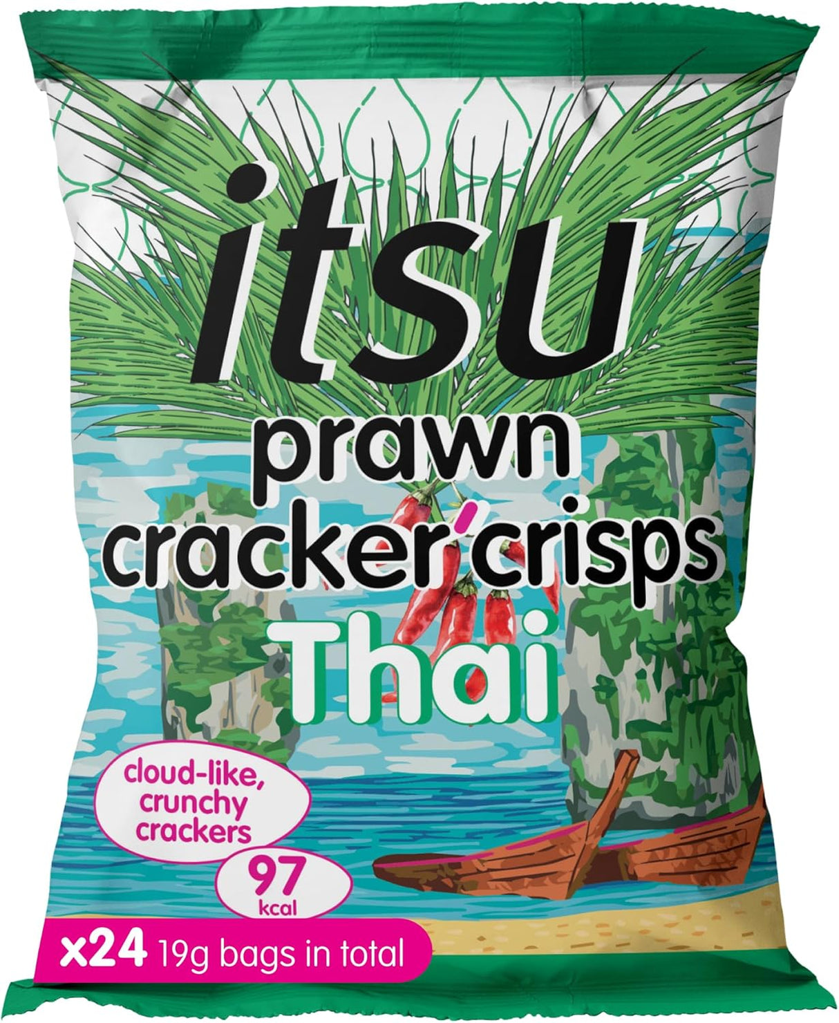 ITSU THAI SWEET CHILLI PRAWN CRACKERS (19g) x 24